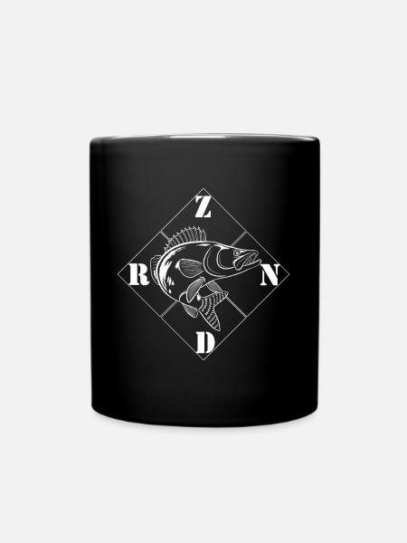 Angler Shirt - Zander - Pêche au carnassier - Mug uni - noir
