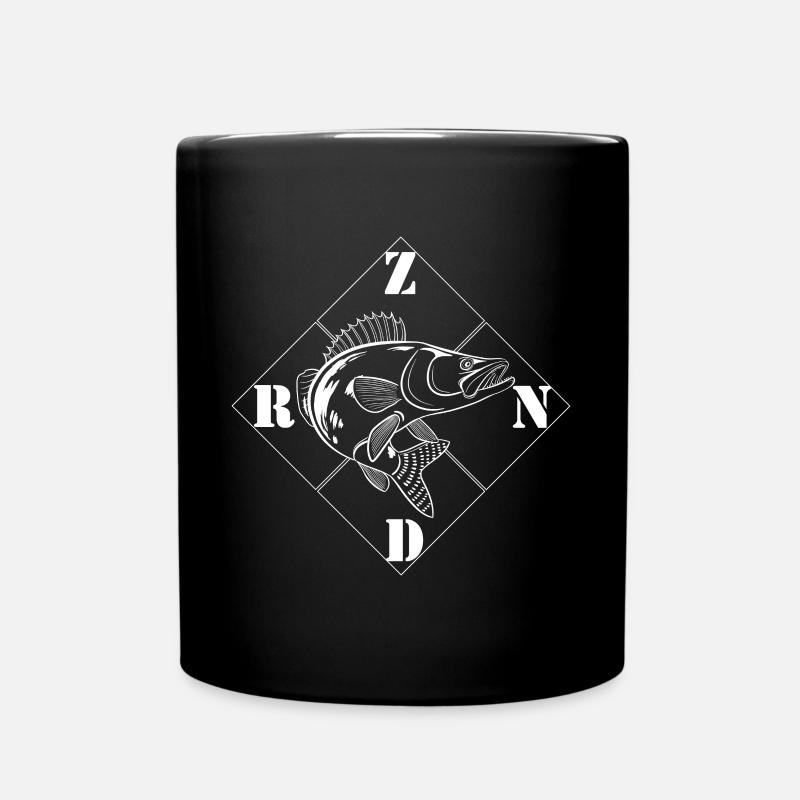 Angler Shirt - Zander - Pêche au carnassier - Mug uni - noir