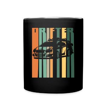 Drifter Auto Drifting Auto - Tasse einfarbig - Schwarz - Vorne