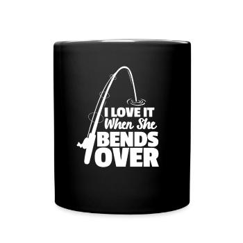Angler - Tasse einfarbig - Schwarz - Vorne