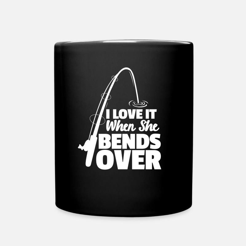 Angler - Tasse einfarbig - Schwarz