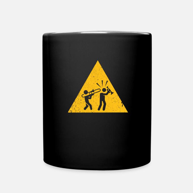 Posaune - Tasse einfarbig - Schwarz