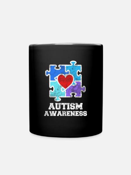autism - Full Colour Mug - black