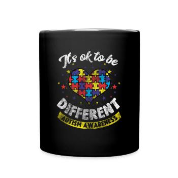 Autismus - Tasse einfarbig - Schwarz - Vorne
