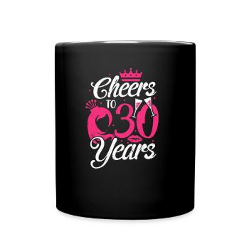 30 ans 30e anniversaire 1989 cadeau - Mug uni - noir - Devant