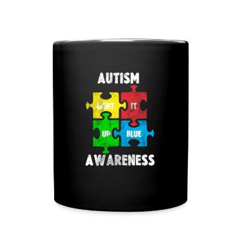 Autismus - Tasse einfarbig - Schwarz - Vorne