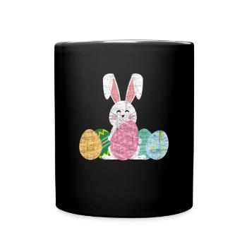 Ostern - Tasse einfarbig - Schwarz - Vorne