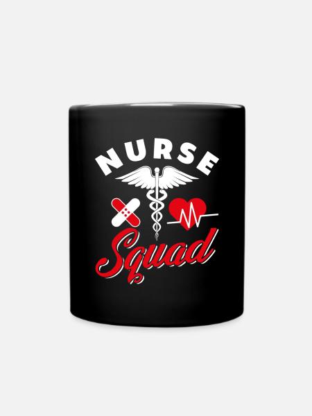 Nurse Squad - Tasse einfarbig - Schwarz