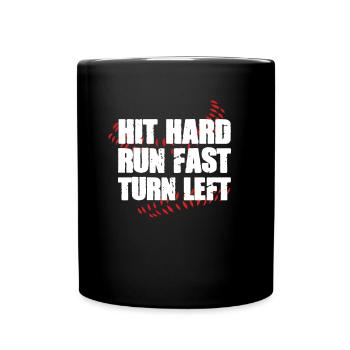 Baseball - Tasse einfarbig - Schwarz - Vorne