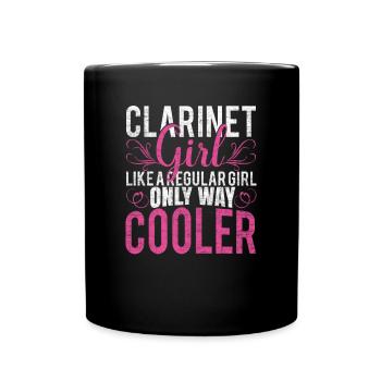 clarinet - Full Colour Mug - black - Front