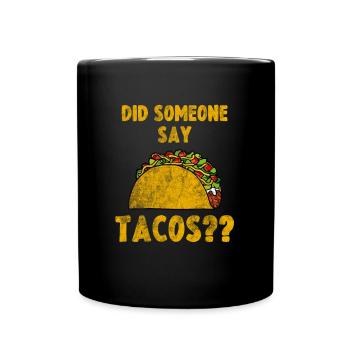 Taco - Tasse einfarbig - Schwarz - Vorne