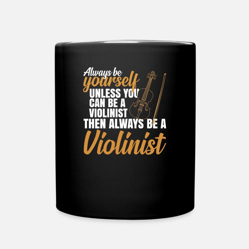 Violine - Tasse einfarbig - Schwarz