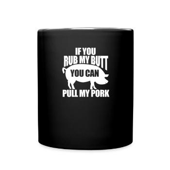 Barbecue King Grill Master Pig Barbecue Gift - Full Colour Mug - black - Front