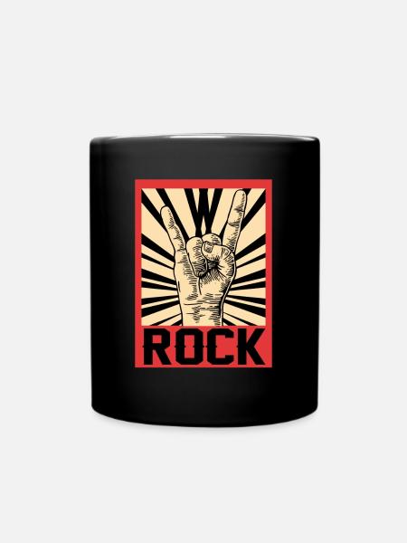 Rock - Tasse einfarbig - Schwarz