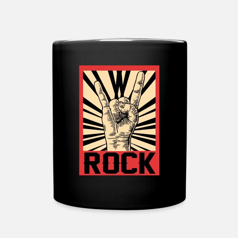 Rock - Tasse einfarbig - Schwarz
