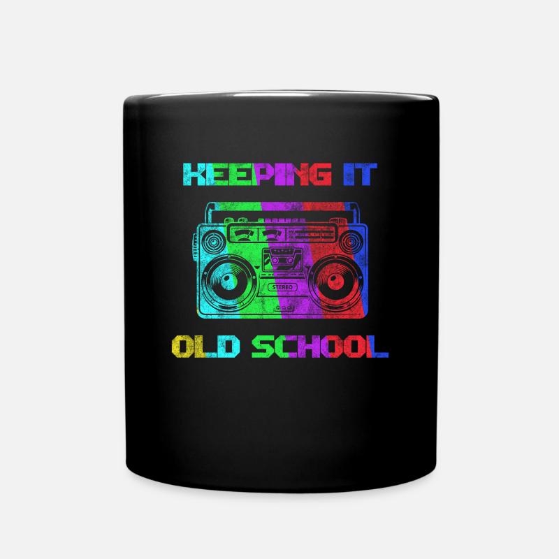 Old School - Tasse einfarbig - Schwarz