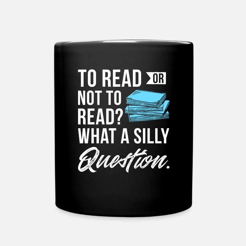 Bücher - Tasse einfarbig - Schwarz