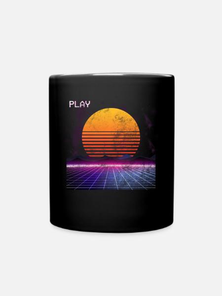 Rétro années 80 - Mug uni - noir