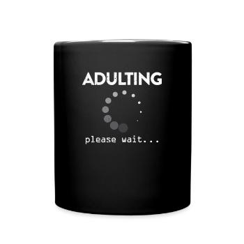 18. Geburtstag - Tasse einfarbig - Schwarz - Vorne