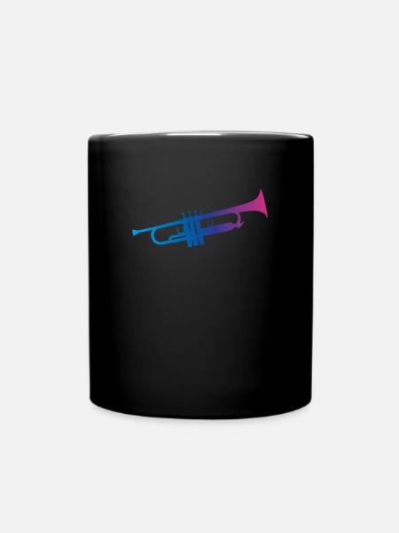 trompette - Mug uni - noir