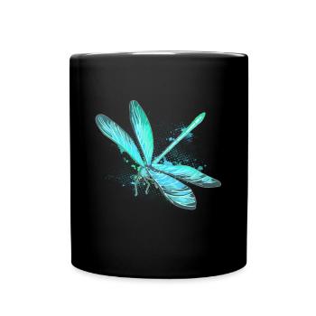 Etang à insectes libellule étang - Mug uni - noir - Devant