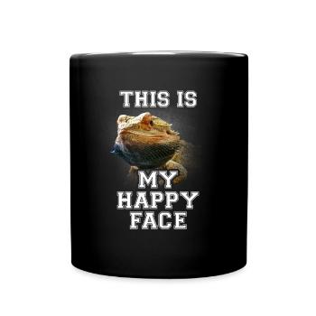 Bartagame Bartagamen Reptil Gecko Echse Geschenk - Tasse einfarbig - Schwarz - Vorne
