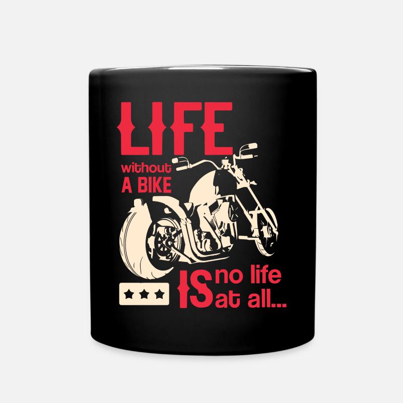 Motorrad - Tasse einfarbig - Schwarz