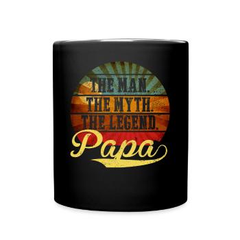 Papa - L'homme, le mythe, la légende - Mug uni - noir - Devant