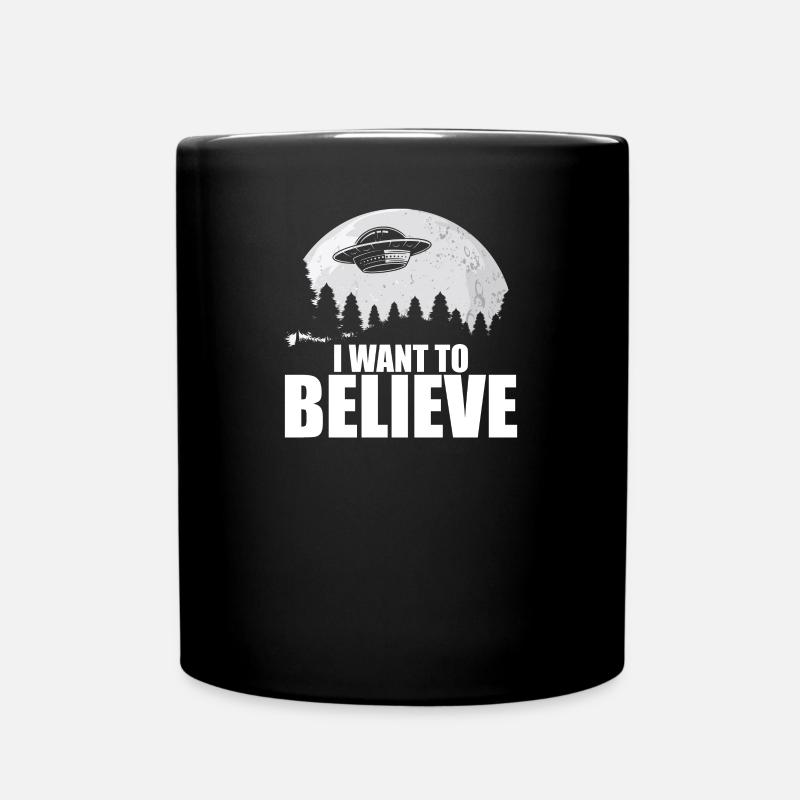 I want to believe - Tasse einfarbig - Schwarz