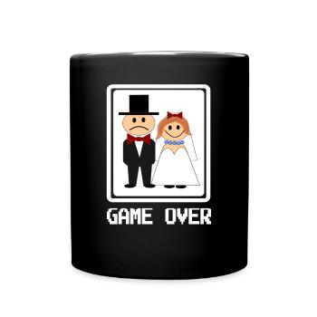 Game Over - Drôle Bachelorette Party Gift - Mug uni - noir - Devant