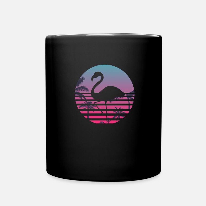 Flamingo - Tasse einfarbig - Schwarz