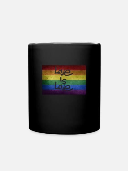 Love is Love - Mug uni - noir