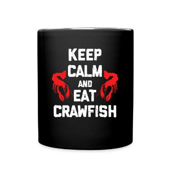 Krebs Flusskrebs Languste Krebse Geschenk - Tasse einfarbig - Schwarz - Vorne