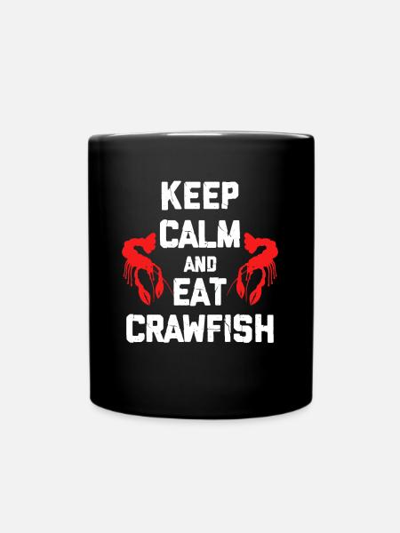 Krebs Flusskrebs Languste Krebse Geschenk - Tasse einfarbig - Schwarz