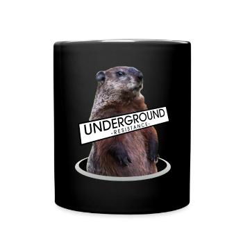 Ground resistance marmot - design - Full Colour Mug - black - Front