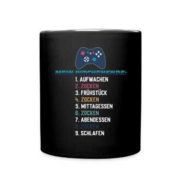 My Weekend Gaming Gaming List Controller - Full Colour Mug - black - Front
