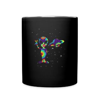 Alien - Tasse einfarbig - Schwarz - Vorne