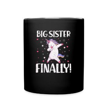 Grande soeur - Mug uni - noir - Devant