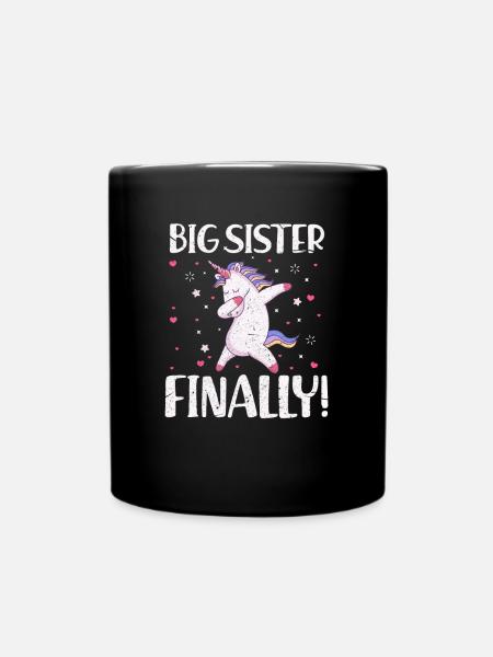 Big sister - Full Colour Mug - black