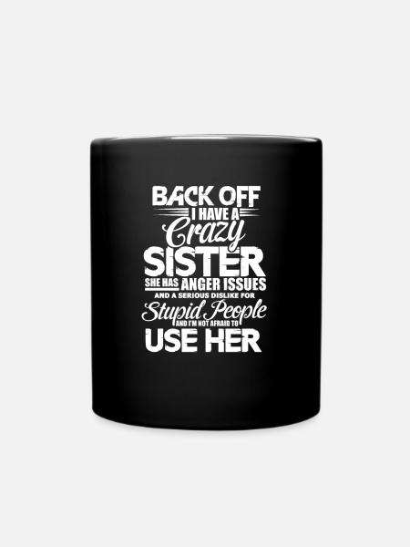 brother, sister - Full Colour Mug - black