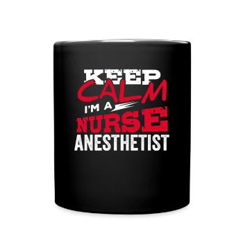 ANESTHESIOLOGIST Krankenschwester Narkose Geschenk - Tasse einfarbig - Schwarz - Vorne