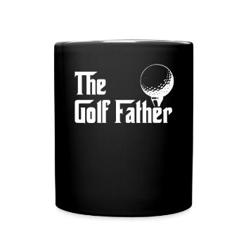 The Golf Father Golfer Geschenk - Tasse einfarbig - Schwarz - Vorne