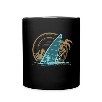 Windsurfing - Full Colour Mug - black - Front