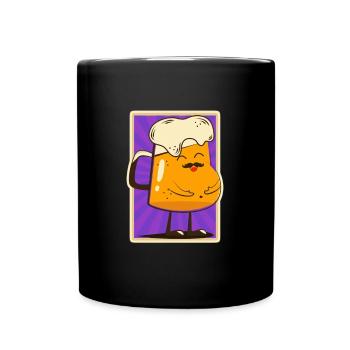 Bière bière bière - Mug uni - noir - Devant