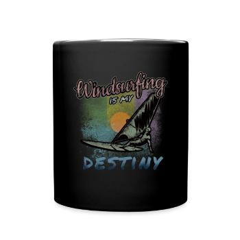 Windsurfing - Full Colour Mug - black - Front