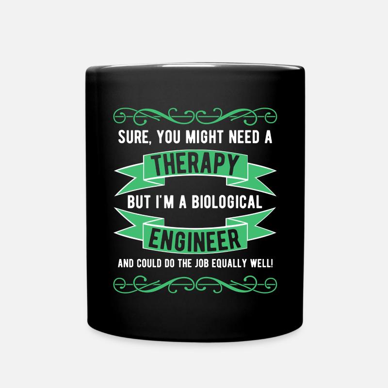 Biological Engineer Bioengineering Biologie Beruf - Tasse einfarbig - Schwarz