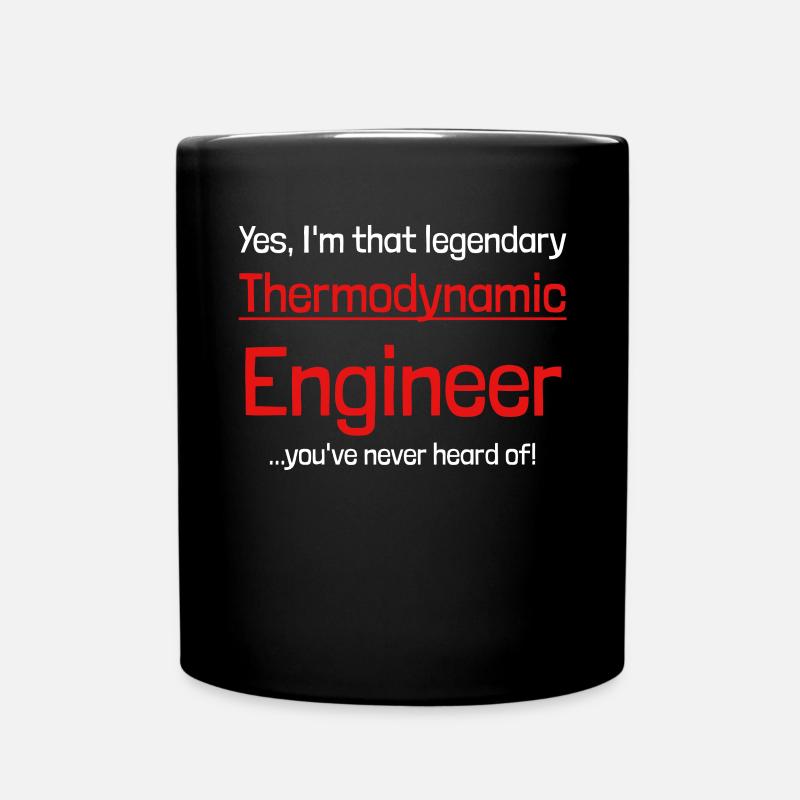 Thermodynamik - Tasse einfarbig - Schwarz
