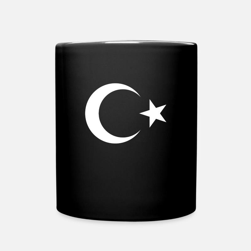 Turquie drapeau de la Turquie drapeau Istanbul Ayyildiz - Mug uni - noir