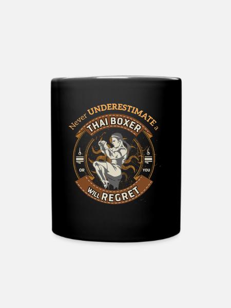boxe thaï - Mug uni - noir