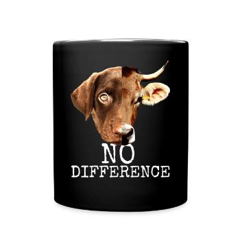 No Difference Pro Vegan Vegetan Tierschutz - Mug uni - noir - Devant